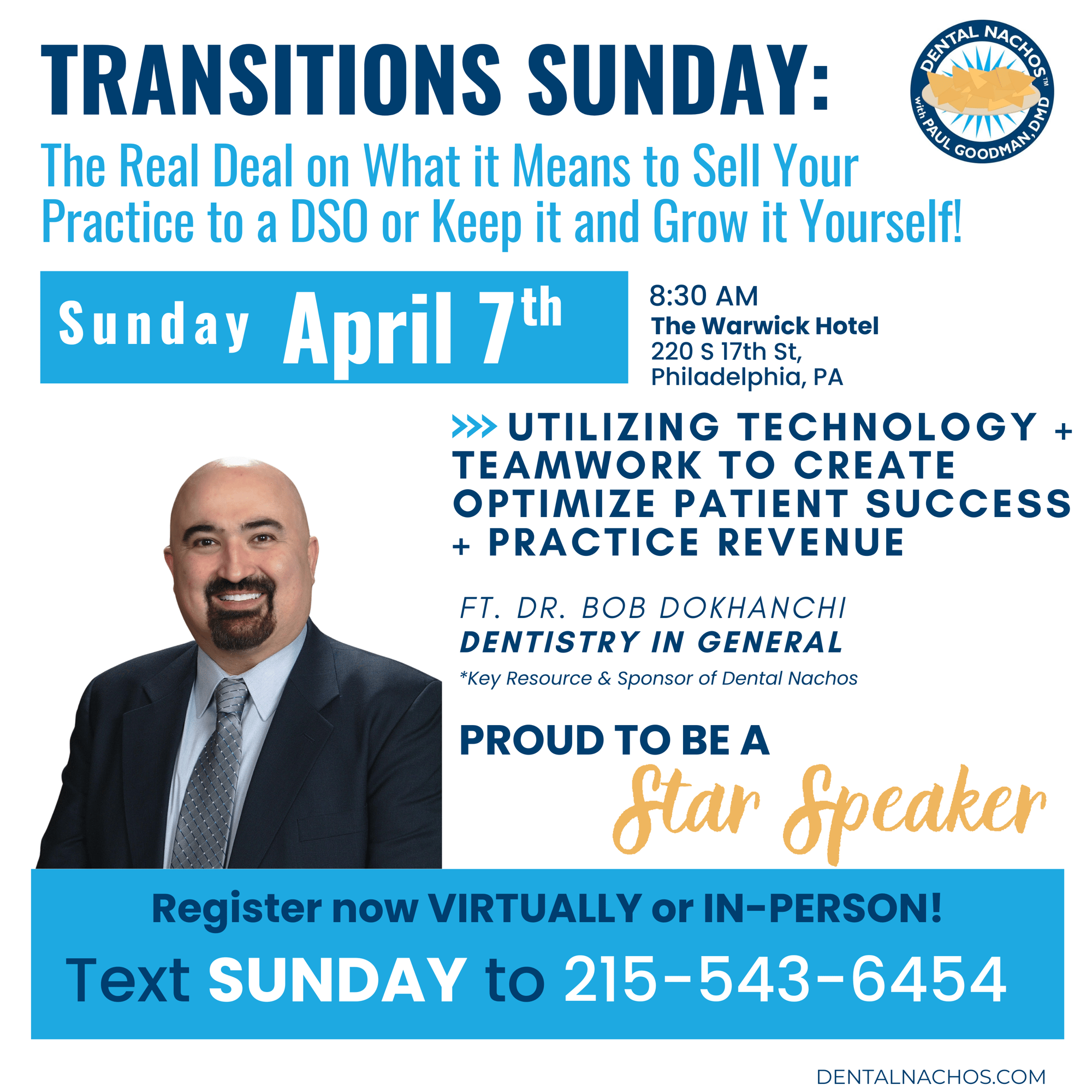 Transitions Sunday 2024 Star Speaker - Bob Dee